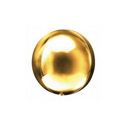 Шар (20'/51 см) Сфера 3D, Золото, 1 шт.